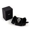 Custom Logo Black Pu Leather Travel Watch Case Storage Box Luxury Leather Display Watch Roll Packaging Box with Pillow Insert