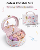 Factory Wholesale High Quality Luxury Music Ballerina Girl Wooden Jewelry Gift Storage Box with Mirror For Wedding 