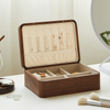 Large Capacity Home Walnut Wooden Split Earrings Bracelet Ring Necklace Jewelry Storage Box Wholesale