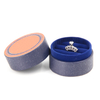 Custom Recycled Kraft Paper Round Ring Earring Necklace Jewelry Packaging Box for Valentine's Day Wholesale