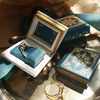 Custom Logo Vintage Leather Travel Double Open Gift Jewelry Packaging Box Luxury Earring Wooden Small Black Custom Jewelry Box