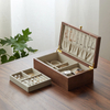 High Grade Large Capacity Solid Wood Household Partition Multilayer Ear Studs Earrings Necklace Jewelry Storage Box