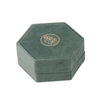 Luxury Custom Logo Velvet Hexagon Shape Ring Earring Necklace Jewelry Packaging Box with Foam Insert