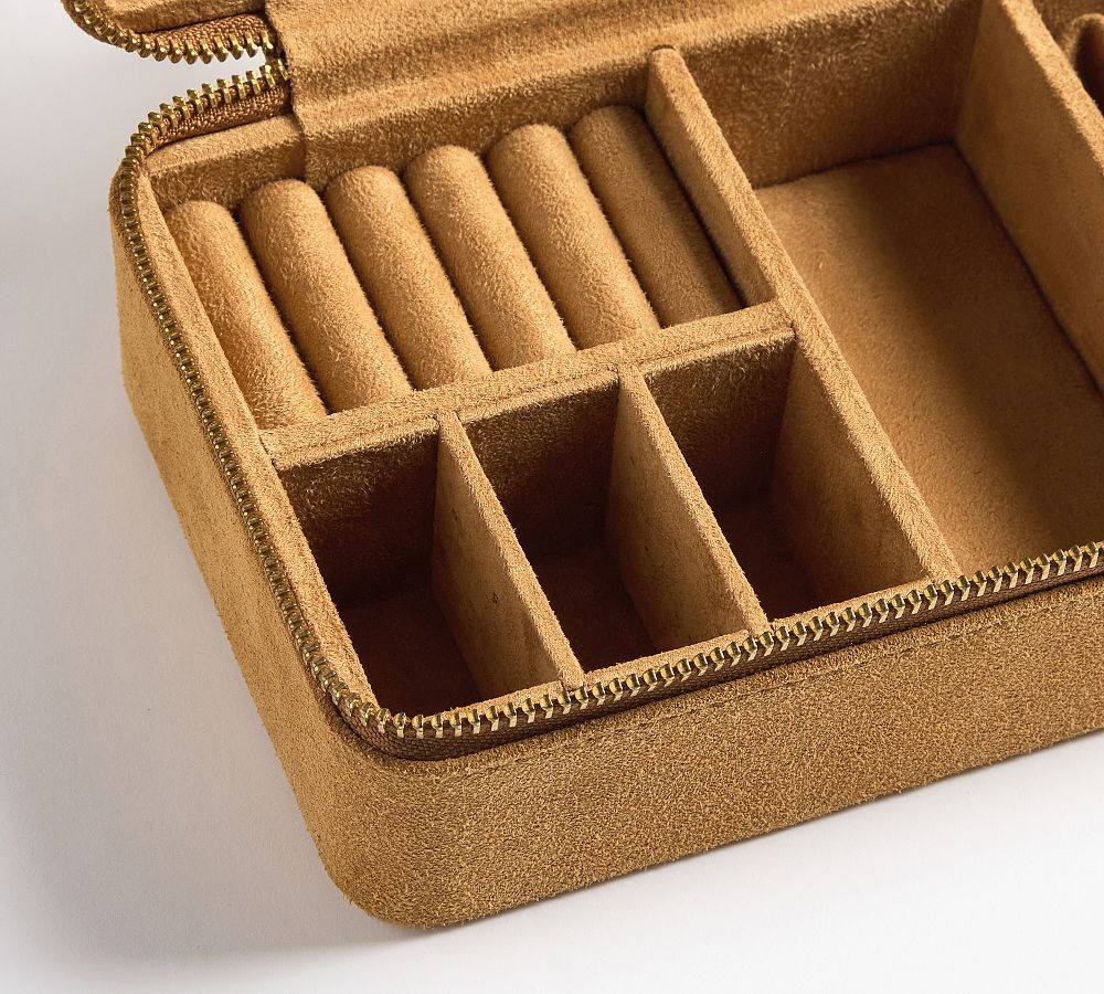 Suede Jewelry Travel Earring Watch Case Supplier