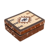Luxury Plush Leather Woven Storage Box